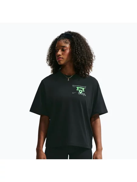 Tricou de alergare pentru femei Nike Swift Dri-Fit black/no color/illusion green negru
