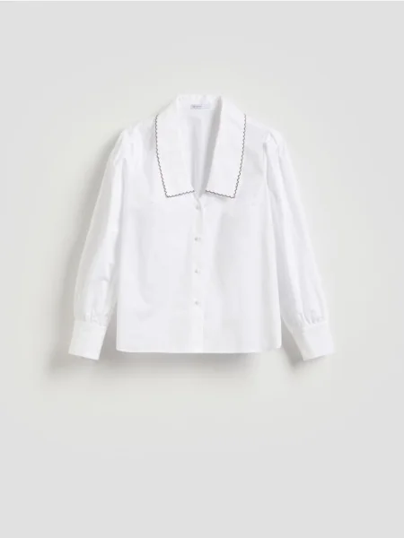Reserved Cămașă din cu guler alb