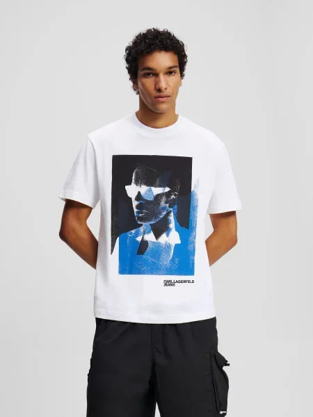 KARL LAGERFELD Póló Regular Fit fehér