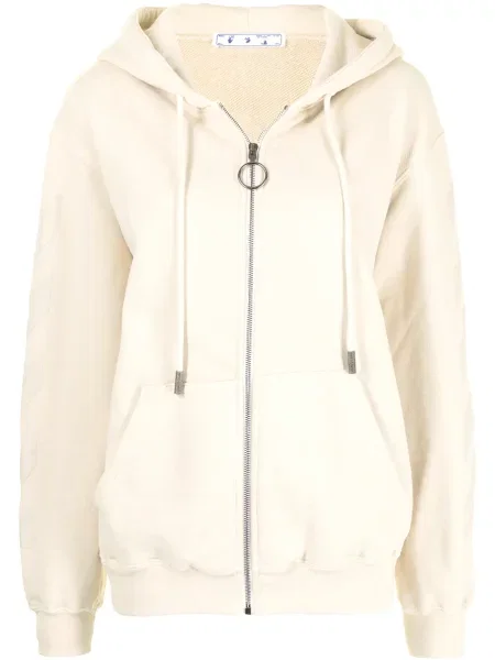 Hanorac cu glugă Off-white alb