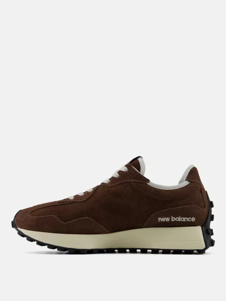 Замшеві кросівки New Balance 327 коричневі