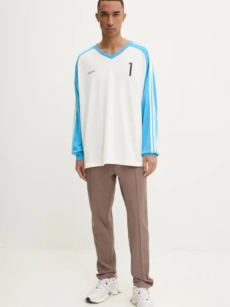 Лонгслив Adidas Originals из джерси бежевый