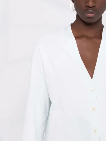 Kardiganas Jil Sander v formos iškirpte žalia