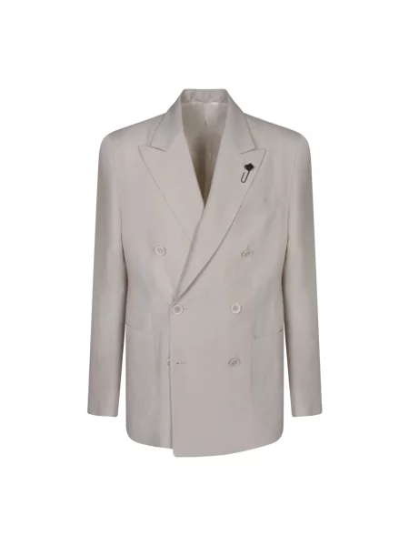 Marynarka Lardini dwurzędowa beżowa