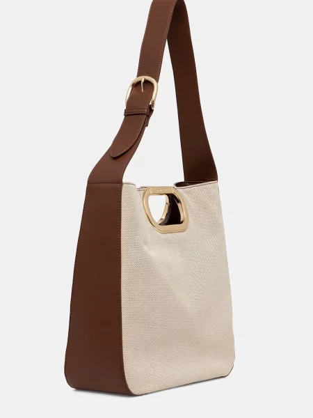 Geanta hobo Twinset bej