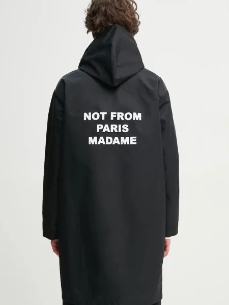 Μπουφάν Drôle de Monsieur La Parka Slogan μαύρο