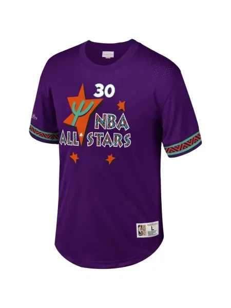 Tricou Mitchell & Ness cu mâneci scurte scurt violet