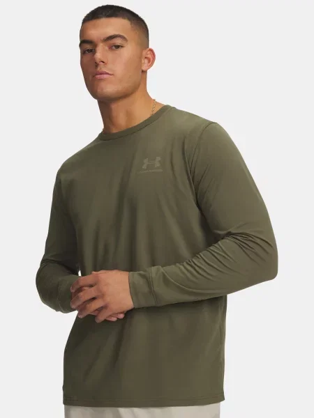 Tricou mânecă lungă Under Armour cu mâneci lungi lung kaki