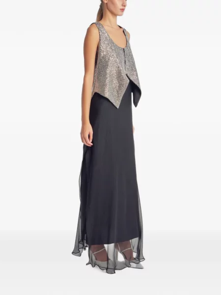 Rochie maxi Irina Schrotter cu paiete negru