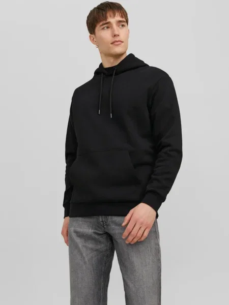 Pánska mikina s kapucňou Jack & Jones Bradley čierna