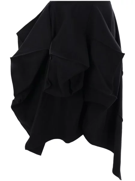 Fustă Yohji Yamamoto asimetrică negru