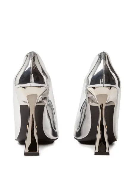 Pantofi cu toc Stella Mccartney argintiu