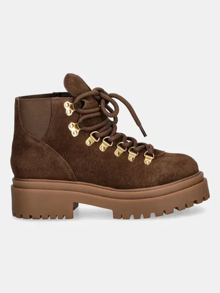 Замшевые ботинки Answear.lab на платформе коричневые