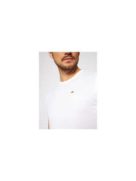 Tommy Jeans Póló Slim Fit fehér