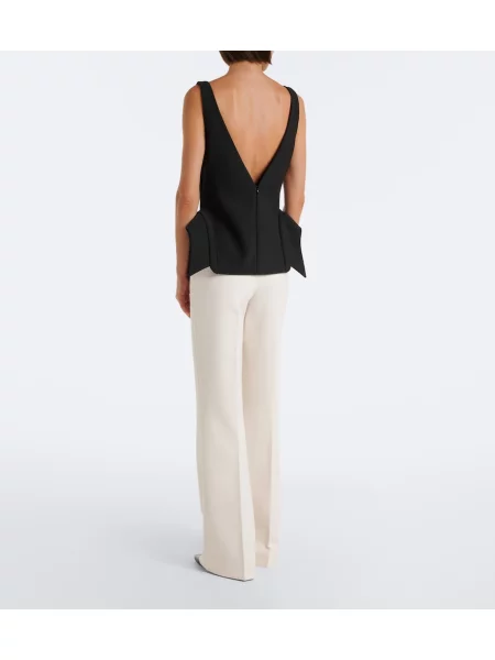 Pantaloni Roland Mouret alb