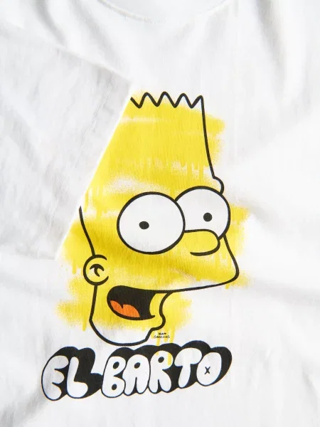 Reserved Футболка The Simpsons білий
