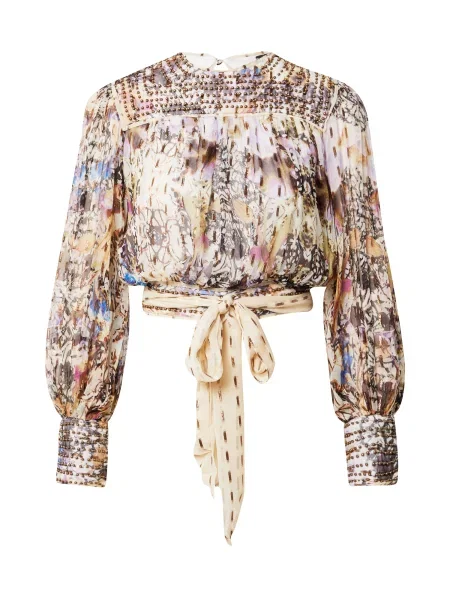 Karen Millen Bluză / lila / albastru / maro bej