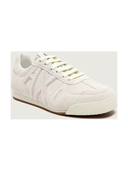 Armani Exchange Sneakers | piele întoarsă alb