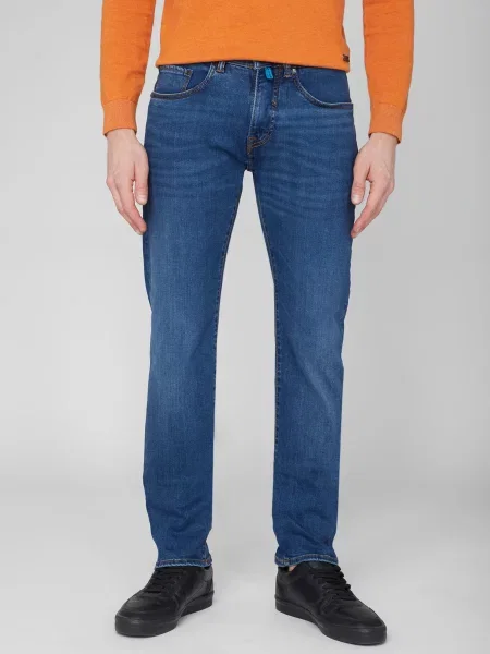 Зауженные джинсы Pierre Cardin из модала синий