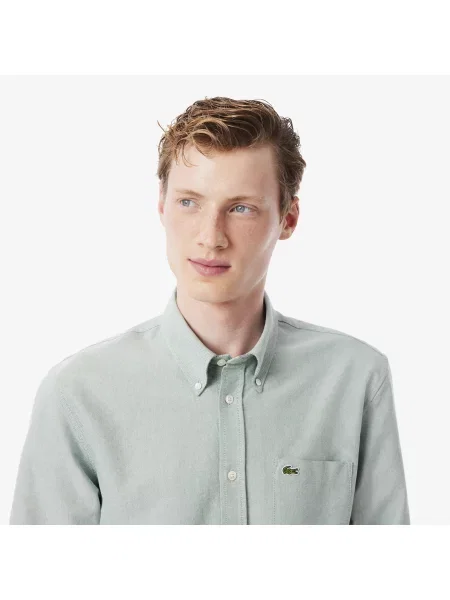 Lacoste Koszula Oxford O Regularnym Kroju biały