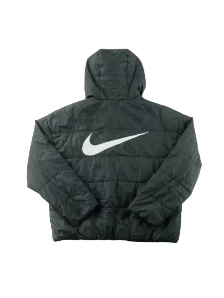 Second life Kurtka puchowa Swoosh oversize na plecach Jak nowy czarna