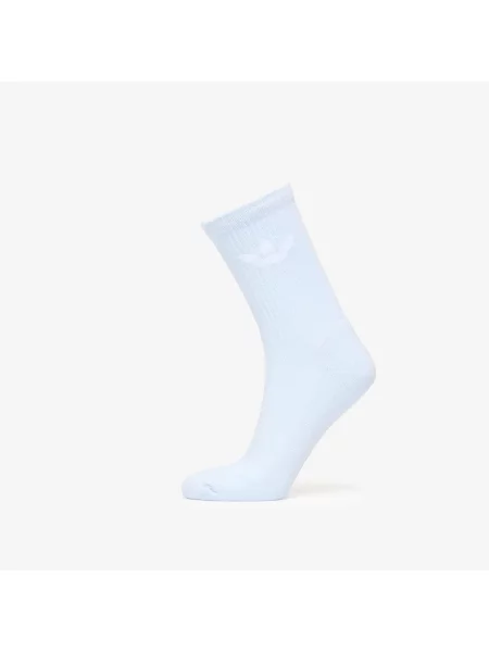 ADIDAS ORIGINALS Șosete Trefoil albastru deschis / portocaliu pastel alb