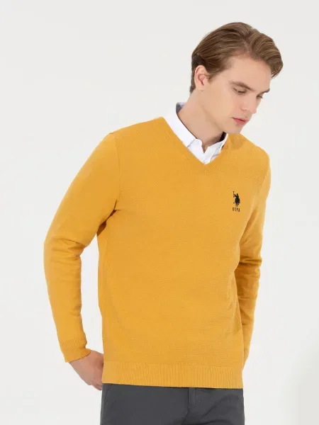 Джемпер US Polo жовтий