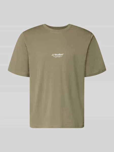 T-shirt z logo i okrągłym dekoltem Jack & Jones