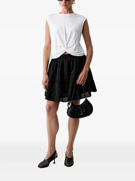 Fusta mini Marc O'polo cu broderie negru