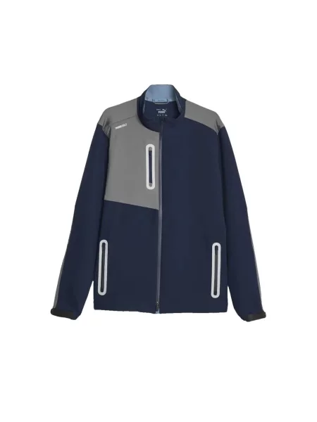 Kurtka golfowa PUMA w kolorze granatowym z recyklingowanego szara