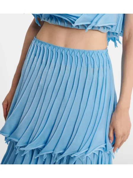Fusta plisata Alaïa plisată albastru