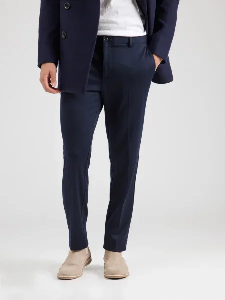 JACK & JONES Plisované nohavice JPRJAXON námornícka modrá