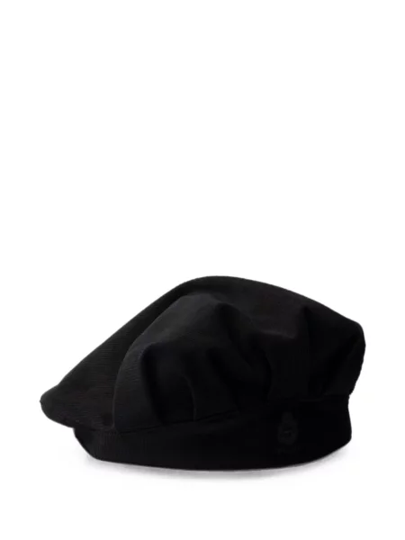 Șapcă Prada de catifea cord negru
