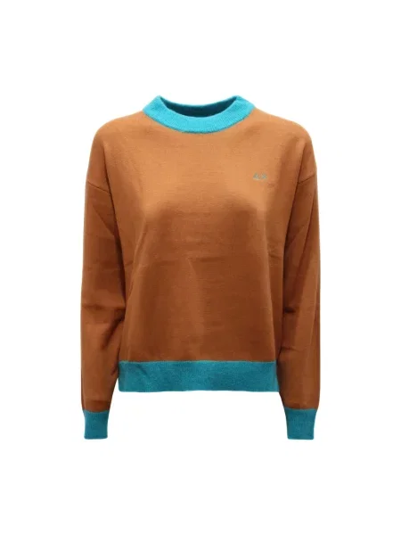 Sweter Sun68 brązowy