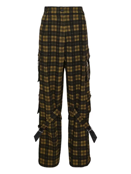 Spodnie cargo Grace Elwood w kratkę czarne