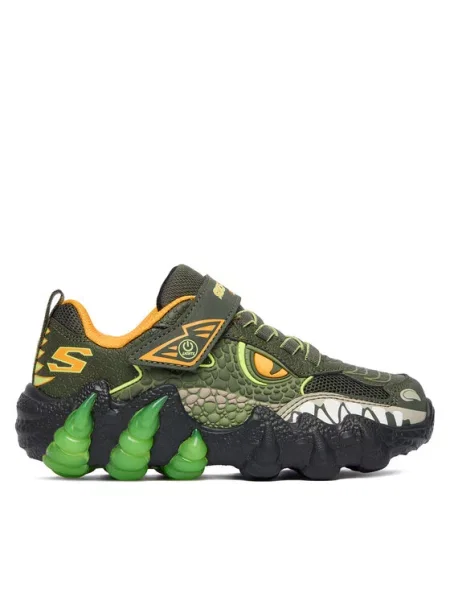 Tenisice Skechers Skech-O-Saurus Lights OLV Kaki