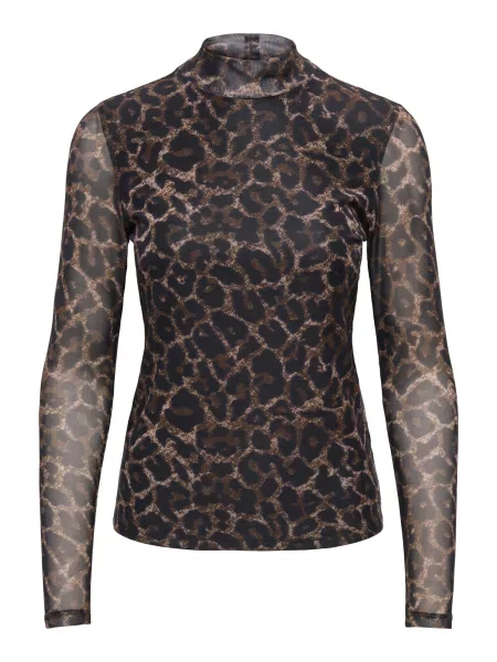ONLY Tricou ONLErica maro / maro cappuccino negru