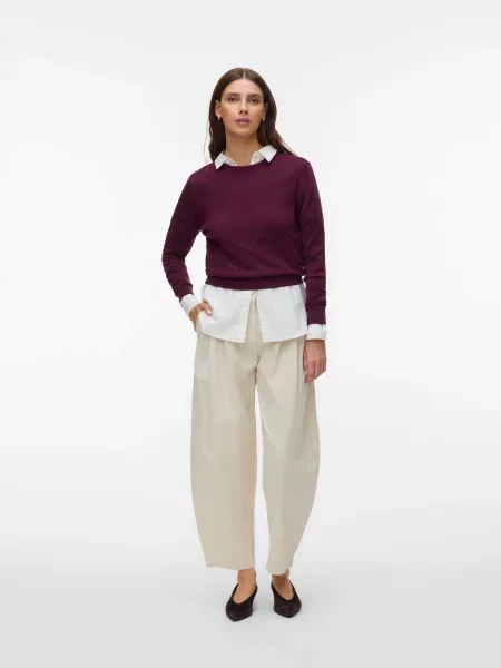 VERO MODA Sveter AWCara cyklaménová