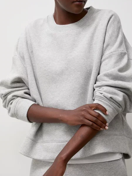 Answear.LAB hanorac oversized pentru femei din gri