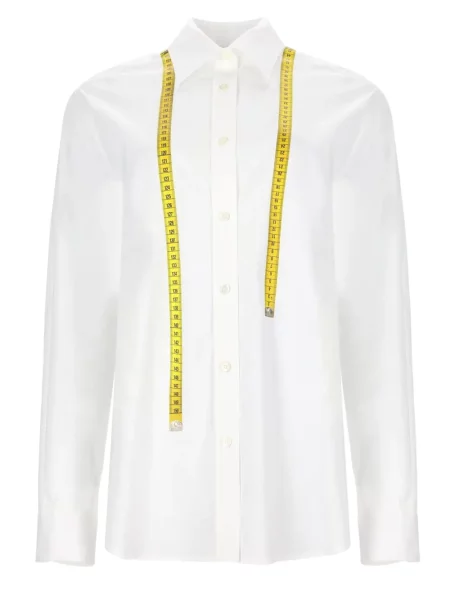 Cămașă Moschino din poplin alb