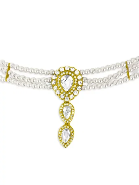 Ogrlica Hzmer Jewellery sa perlicama zlatna