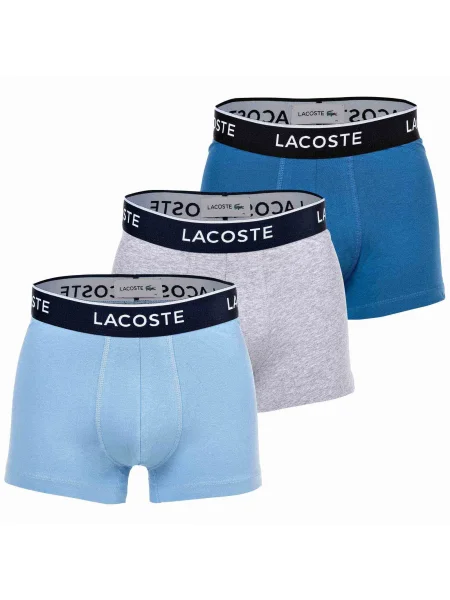 LACOSTE Boxeralsók kék / égkék / melír szürke