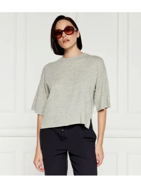 Marella De lână pulover DRAVA | Cropped Fit gri