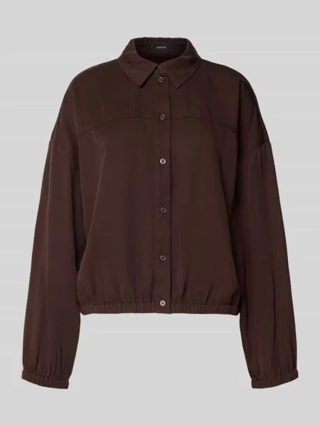 Bluzka o kroju relaxed fit z elastycznym pasem model ‘fynamo’ Opus