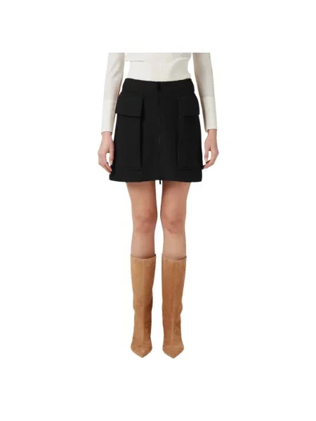 Spódnica Iceberg wełniana czarna