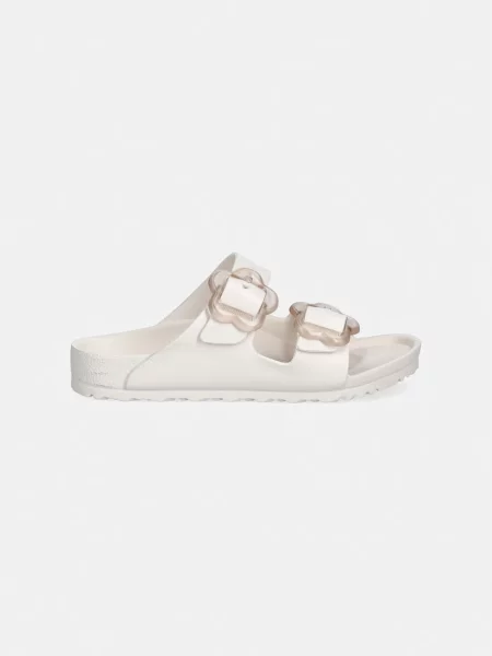 Natikače Birkenstock s cvjetnim printom sa kopčom bijela