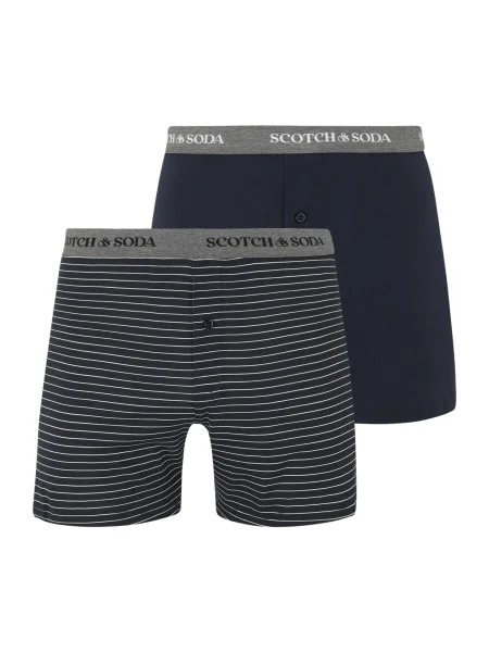SCOTCH & SODA Boksarice mornarska / pegasto siva bela