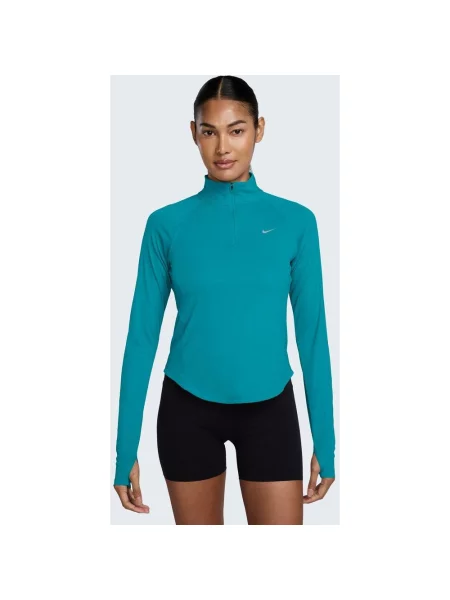 Koszulka z długim rękawem Nike Tempo Dri-FIT Half Zip turkusowy XS niebieski