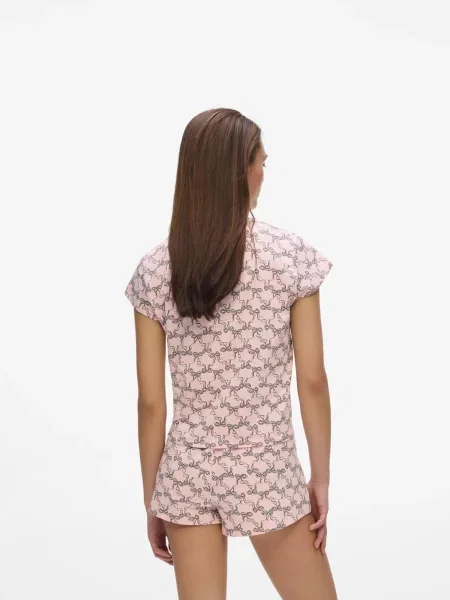 Karl Lagerfeld Pantaloni scurți rosé negru