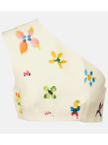 Cropp top Alemais de in cu imagine alb